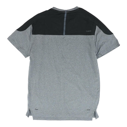 Gray Solid Crewneck T-Shirt