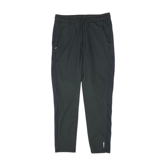 Black Solid Active Pants