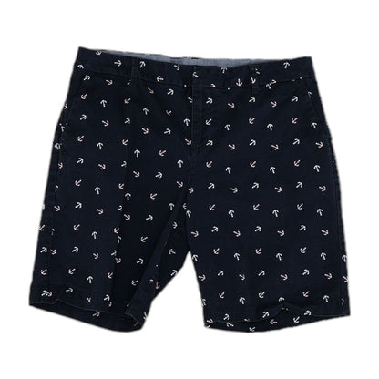 Navy Graphic Chino Shorts