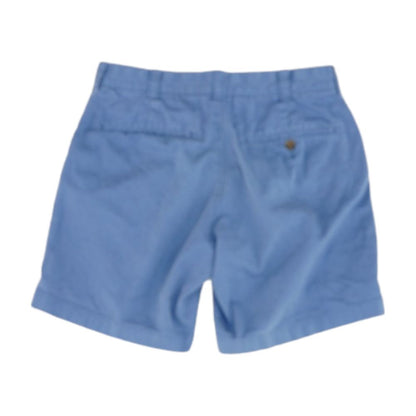 Blue Solid Chino Shorts