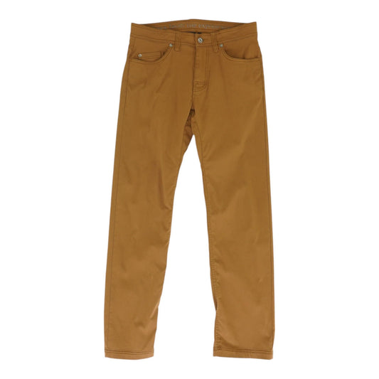 Brown Solid Chino Pants