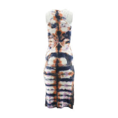 Navy Tie Dye Maxi Dress