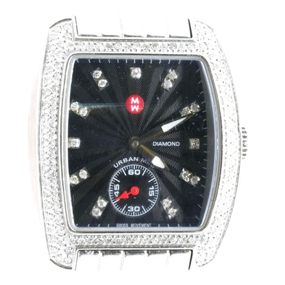 Women's Urban Mini Diamond Black Dial Stainless Steel Watch