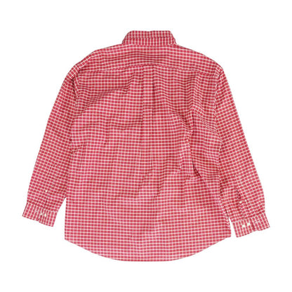 Red Check Long Sleeve Button Down