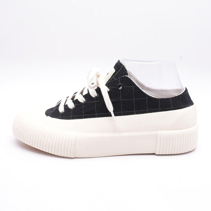 Black Grid Low Top Sneaker