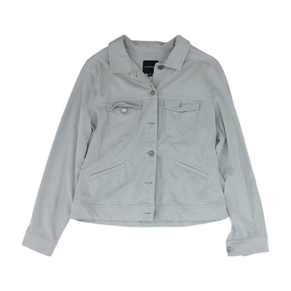 Gray Solid Lightweight Jacket