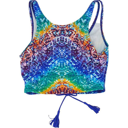 Multi Tie Dye Swim Top