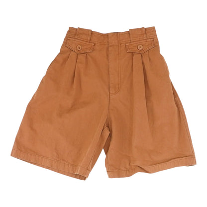 Brown Solid Chino Shorts