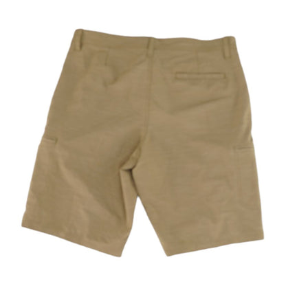 Khaki Striped Cargo Shorts