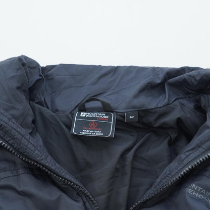 Black Solid Puffer Jacket