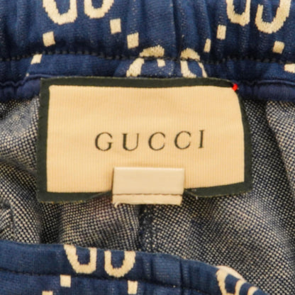 Gucci Navy GG Jacquard Active Sweat Shorts