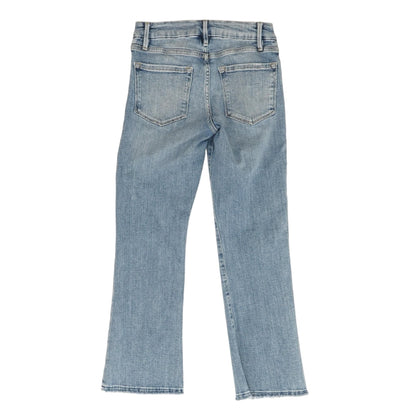 Blue Solid Mid Rise Bootcut Jeans – Unclaimed Baggage