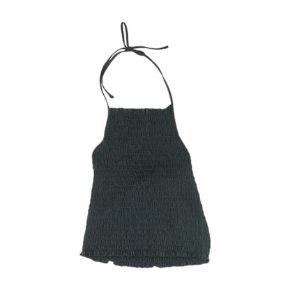 Black Solid Sleeveless Blouse