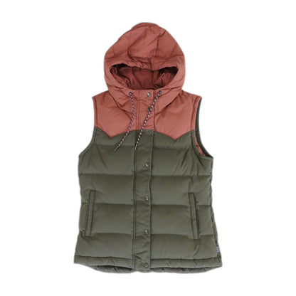 Gray Color Block Puffer Vest