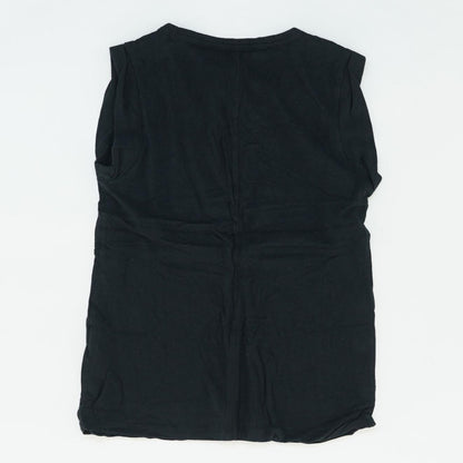 Black Solid Active Tank