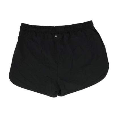 Black Solid Active Shorts