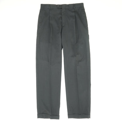 Vintage Straight Fit Pleated Dress Pants