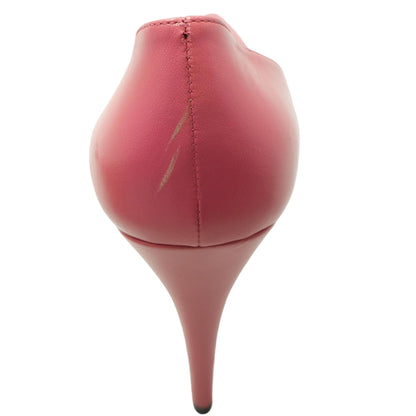 Malaga Rhodamine Pink Leather Heel