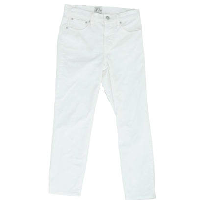 White Solid Chino Pants