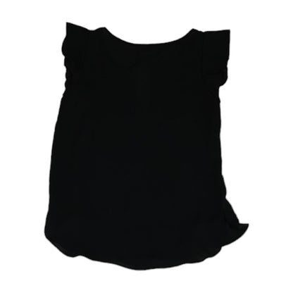 Black Solid Sleeveless Blouse