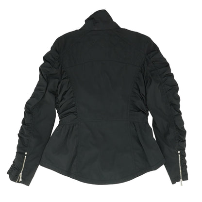 Black Solid Bomber Jacket