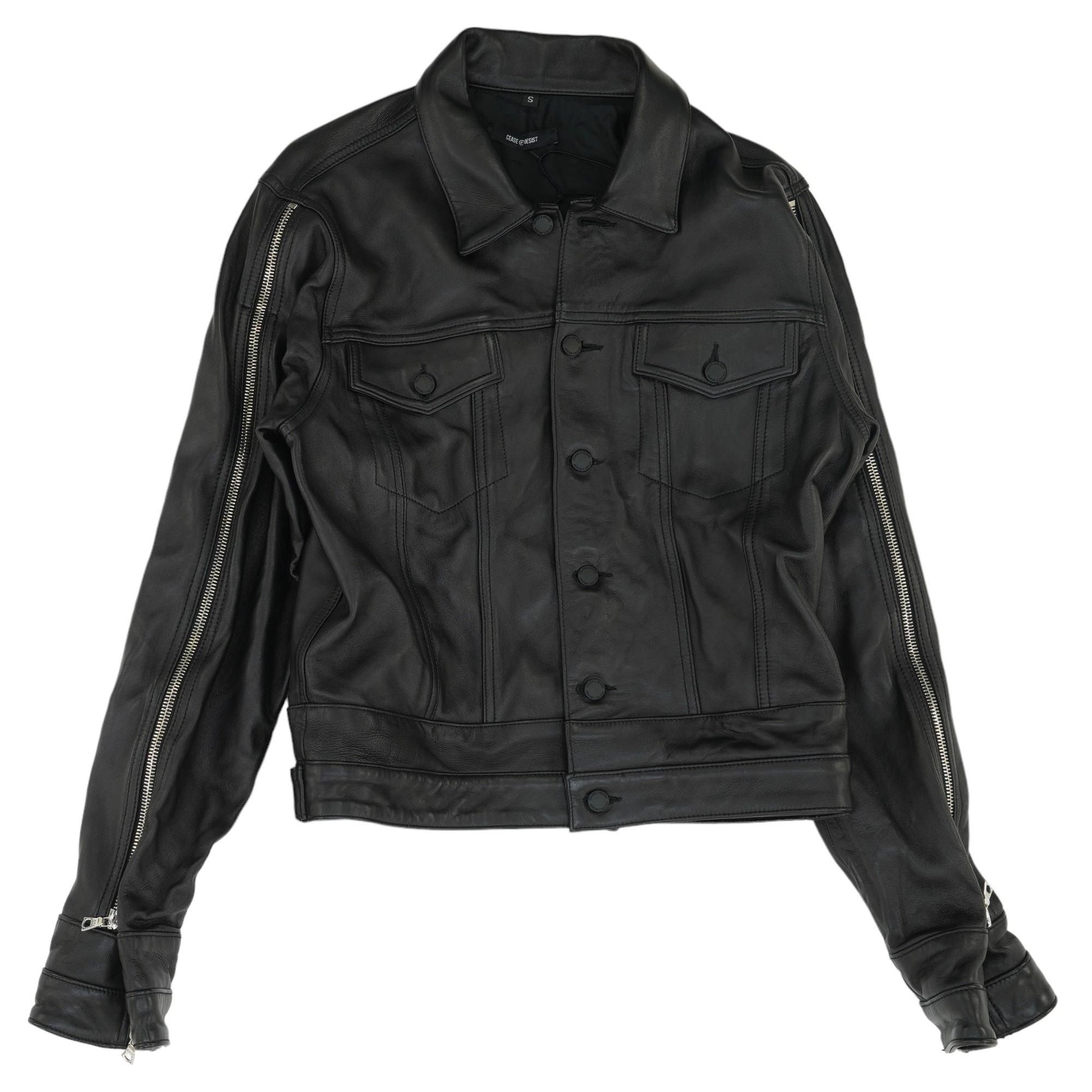 Black Solid Sunset Rodeo Leather Jacket – Unclaimed Baggage