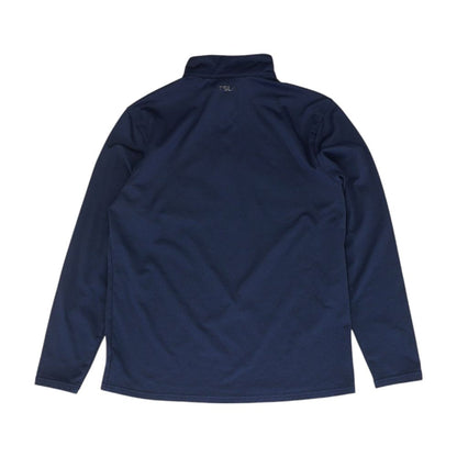 Navy Solid Active Pullover