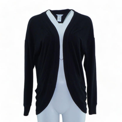 Black Solid Cardigan Sweater