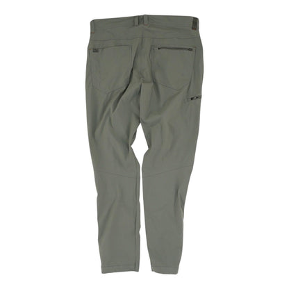 Gray Solid Active Pants