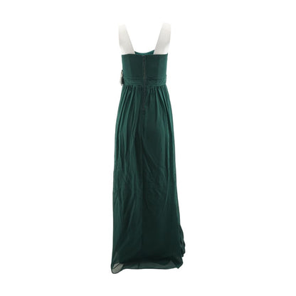 Green Solid Maxi Dress