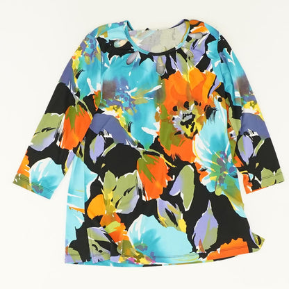 Multi Floral 3/4 Sleeve Blouse