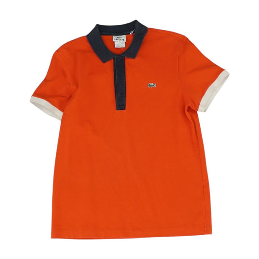 Red Solid Short Sleeve Polo