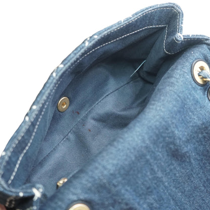 Denim Single Flap Bag