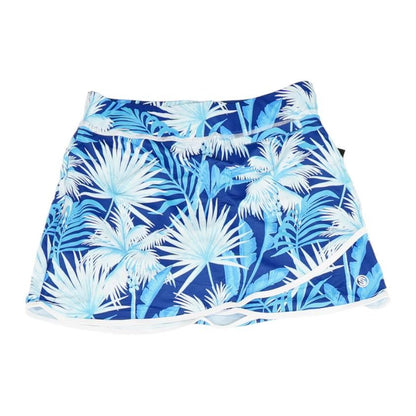 Blue Tropical Skort Skirt