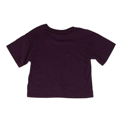 Purple Solid Crewneck T-Shirt