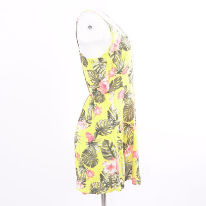 Yellow Floral Mini Dress