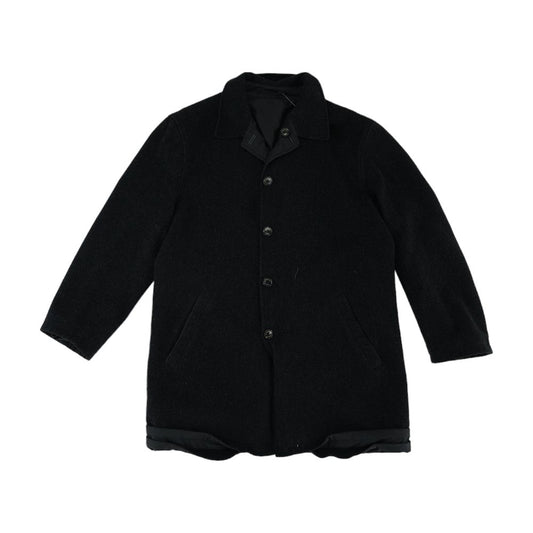 Charcoal Reversible Wool Blend Coat