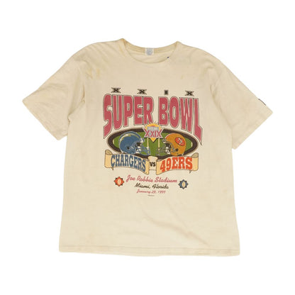 Vintage 1995 NFL Chargers vs. 49ers Super Bowl XXIX Tee