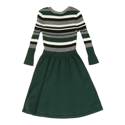 Green Striped Mini Dress