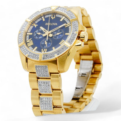 Men's Octava Crystal Collection Chronograph Stainless Steel Watch