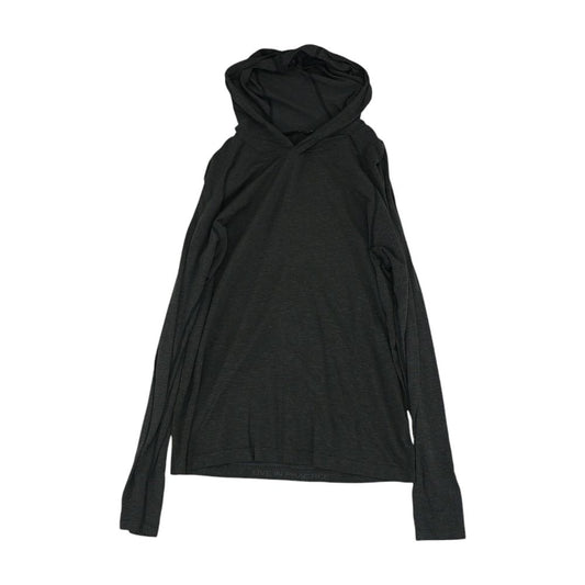 Charcoal Solid Hoodie Pullover