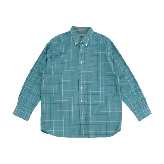 Blue Check Long Sleeve Button Down