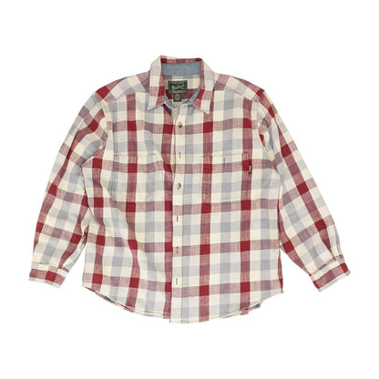 Red Plaid Long Sleeve Button Down