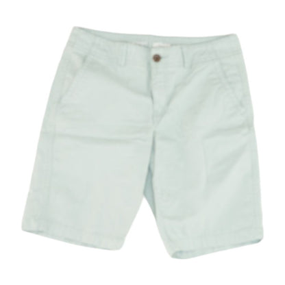 Turquoise Solid Chino Shorts