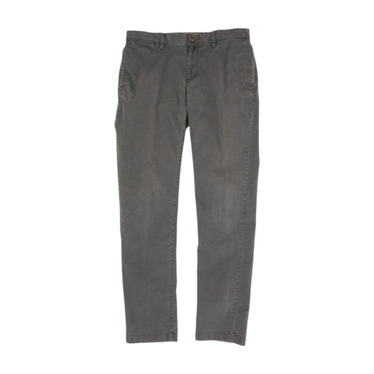 Gray Solid Chino Pants