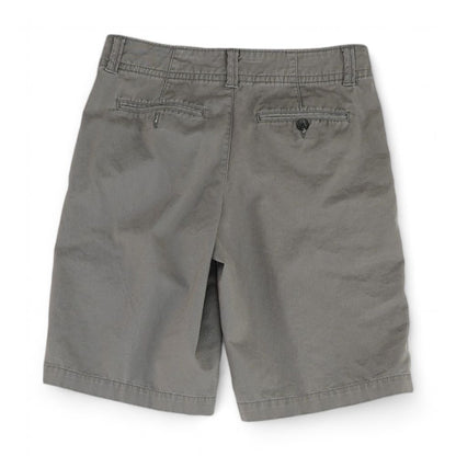 Gray Solid Chino Shorts