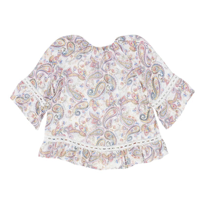 Multi Paisley 3/4 Sleeve Blouse