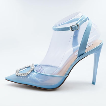 Amory Blue Plastic Stiletto