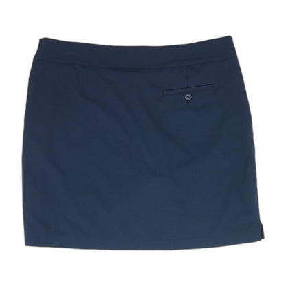 Navy Solid Mini Skirt