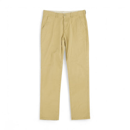 Khaki Solid Chino Pants